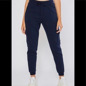 Fleece Hight Rise Cargo joggers pants